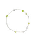 Pulsera Estella con peridotos de plata 925